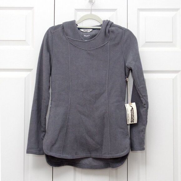 Mountain Khakis Women's Pop Top Hoodie Pullover Grey X-Small with Pockets - Picture 2 of 8